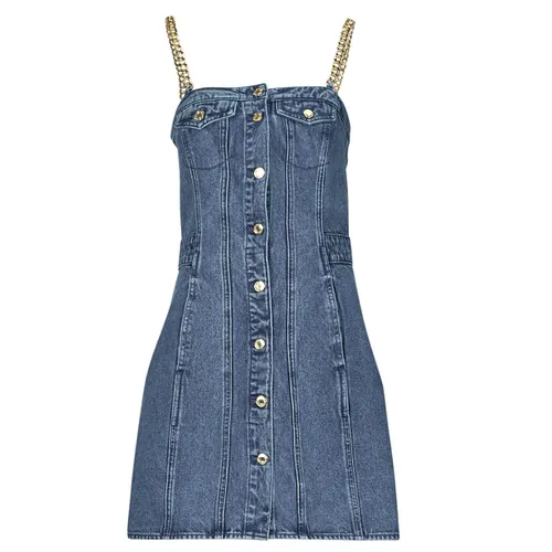 Robe courte CHAIN STRAP DENIM DRESS - MICHAEL Michael Kors - Modalova