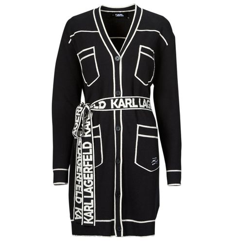 Gilet BRANDED BELTED CARDIGAN - Karl Lagerfeld - Modalova