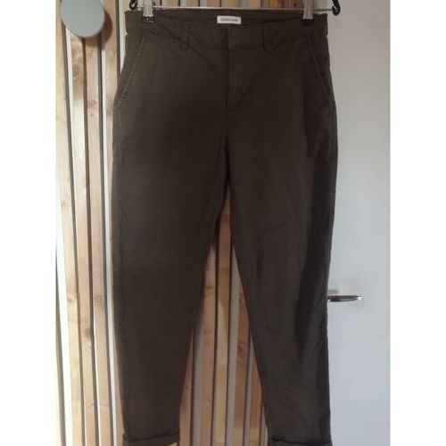 Chinots Pantalon toile kaki - Cache Cache - Modalova