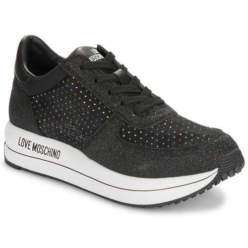 Baskets basses STRASS MESH GLITTER - Love Moschino - Modalova