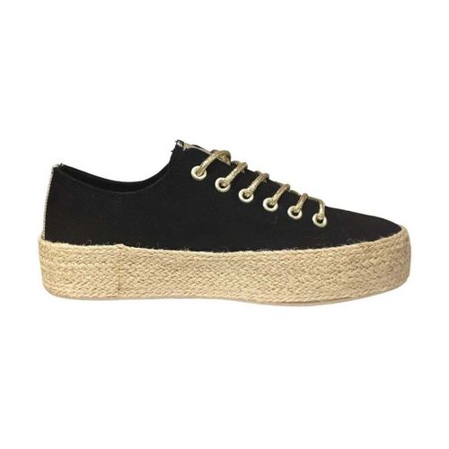 Baskets Baskets à lacets avec semelle en corde, Noir - Vera Collection - Modalova
