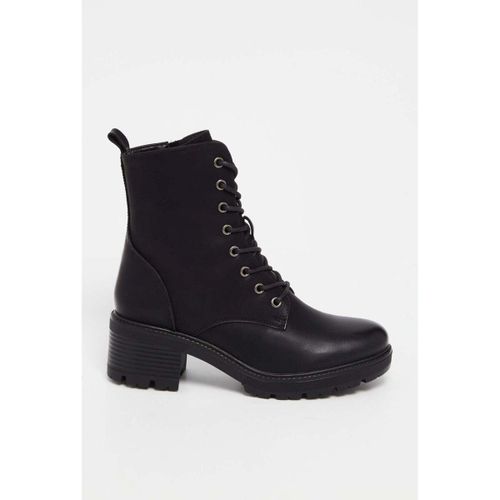 Bottines Bottines à lacets et à Talon Bloc, Noir - Vera Collection - Modalova
