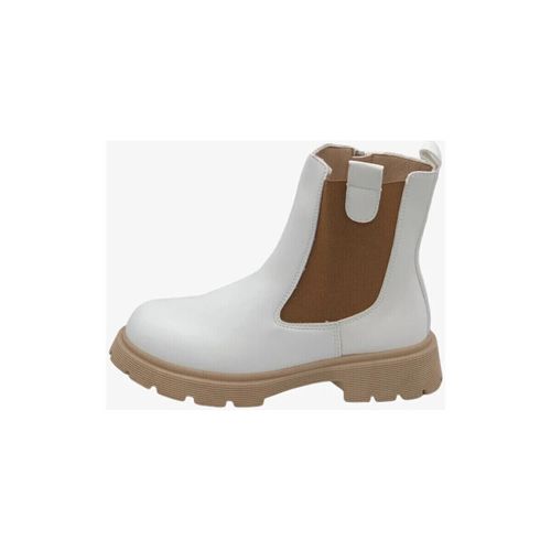 Bottines Bottines chelsea blanche plates, semelle crantée - Vera Collection - Modalova