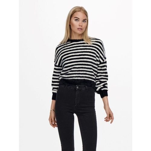 Pull 15235973 PIUMO-BLACK/W EGRET - STRIPES - Only - Modalova