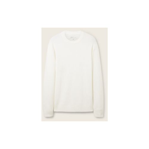 Pull - Pull col rond - blanc - Tom Tailor - Modalova
