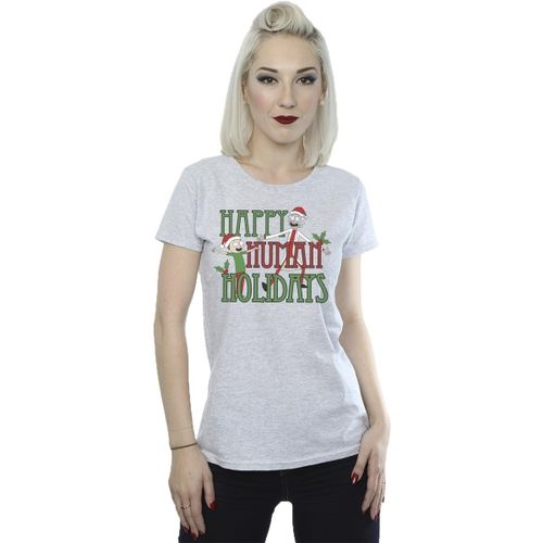 T-shirt Happy Human Holidays - Dessins Animés - Modalova