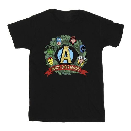 T-shirt Santa's Super Helpers - Marvel - Modalova