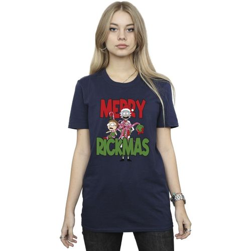 T-shirt Merry Rickmas - Dessins Animés - Modalova