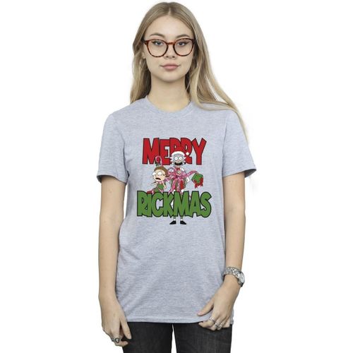T-shirt Merry Rickmas - Dessins Animés - Modalova