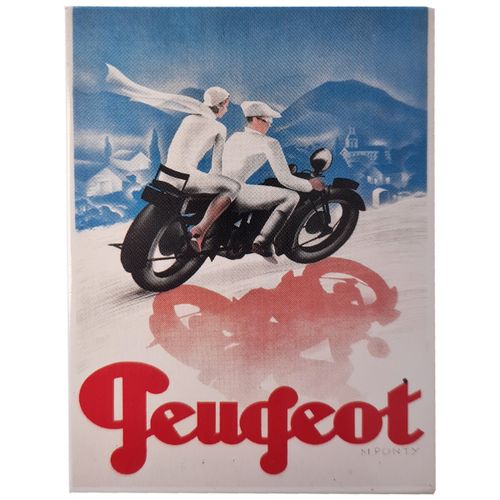 Tableaux, toiles Magnet rétro Peugeot moto - Cartexpo - Modalova