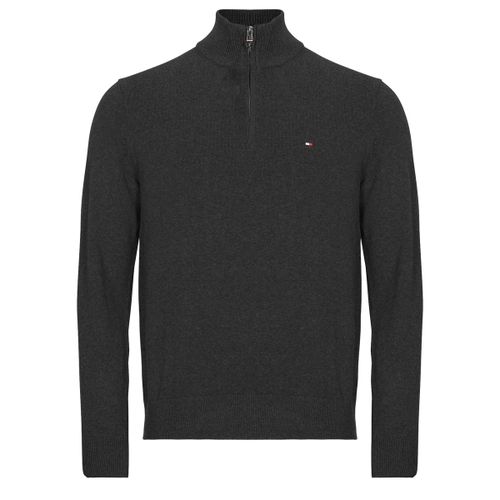 Pull PIMA ORG CTN CASHMERE ZIP MOCK - Tommy Hilfiger - Modalova