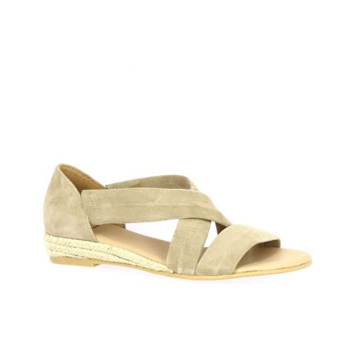 Sandales compensées Nu pieds cuir velours - Exit - Modalova
