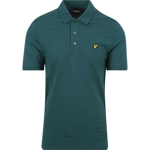 T-shirt Polo Vert Foncé Plain - Lyle & Scott - Modalova