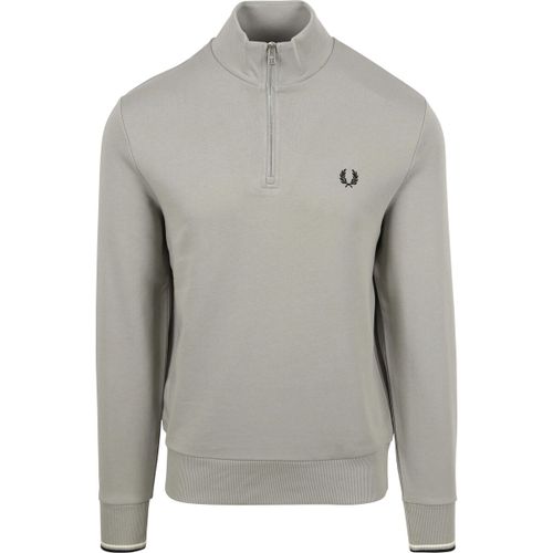 Pull Pull Demi-Zip Limestone Gris - Fred Perry - Modalova