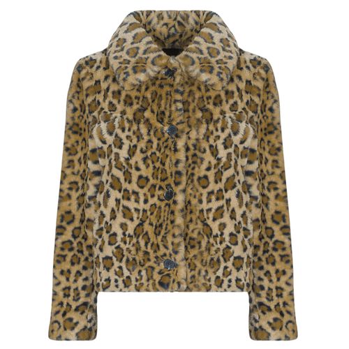 Manteau CECILE PRINT LEOPARD FAUX FUR - Guess - Modalova