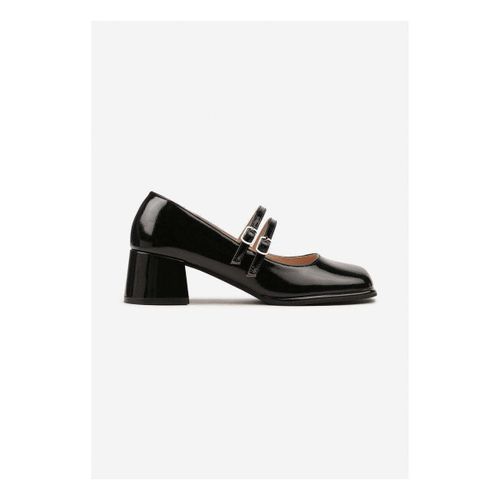 Chaussures escarpins Escarpin avec double brides bout carré, Noir - Vera Collection - Modalova