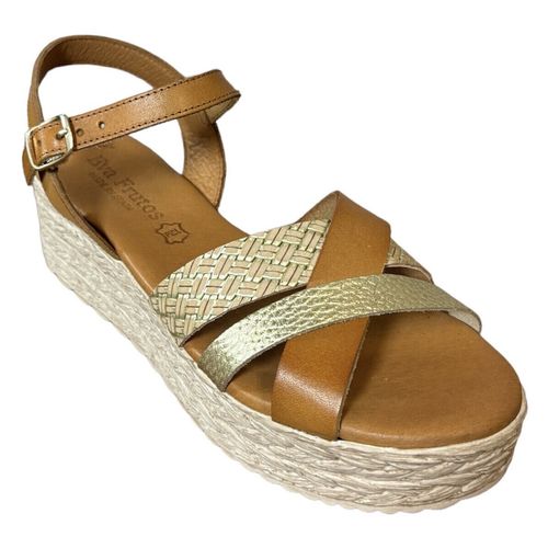Sandales compensées - Sandales 760 Or/Camel - Eva Frutos - Modalova