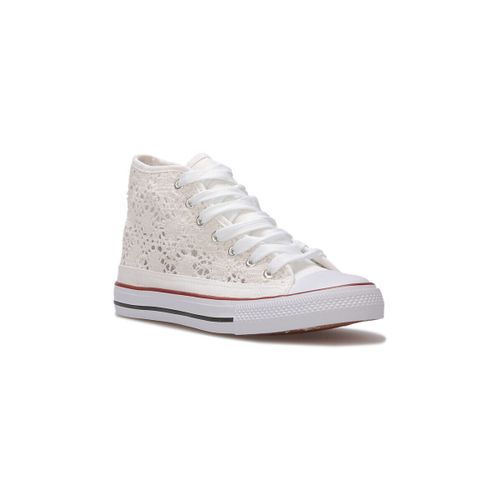 Baskets montantes Baskets, slip-on - Blanc - La Modeuse - Modalova
