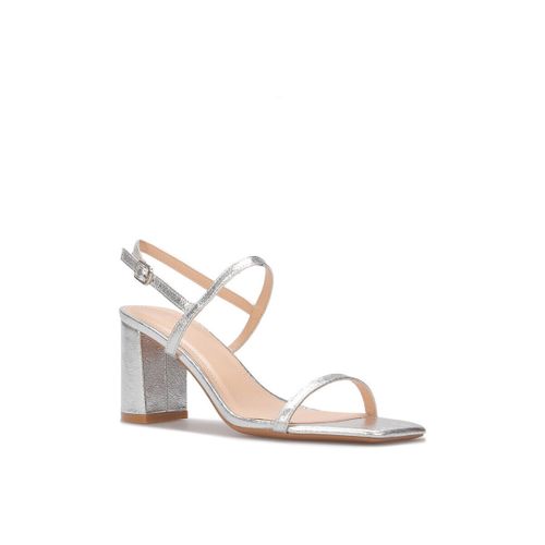 Sandales à talon Sandales, nu-pieds - Argenté - La Modeuse - Modalova