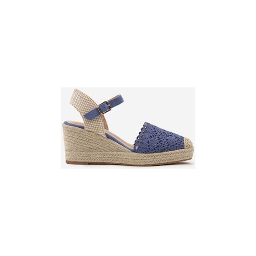 Sandales compensées Sandale compensée espadrille, Bleu - Vera Collection - Modalova