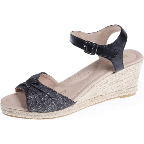 Espadrilles Espadrilles ouverte à talon corde Noir - Isotoner - Modalova
