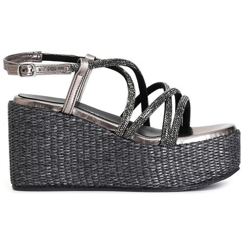 Sandales compensées C1HN9003 - Café Noir - Modalova