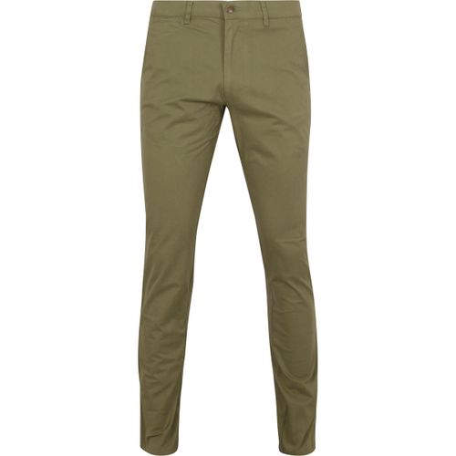 Pantalon Chino Plato Vert Olive Clair - Suitable - Modalova