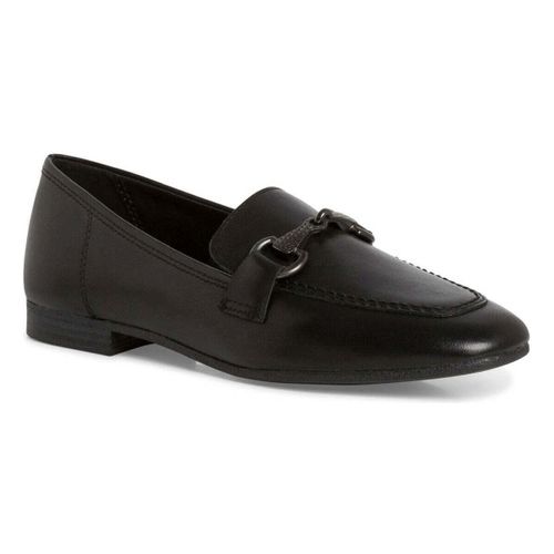 Mocassins black leather casual closed loafers - Tamaris - Modalova