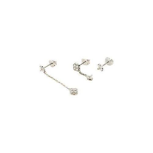 Boucles oreilles Set de trois piercings Beloved argent oxydes - Agatha Ruiz de la Prada - Modalova