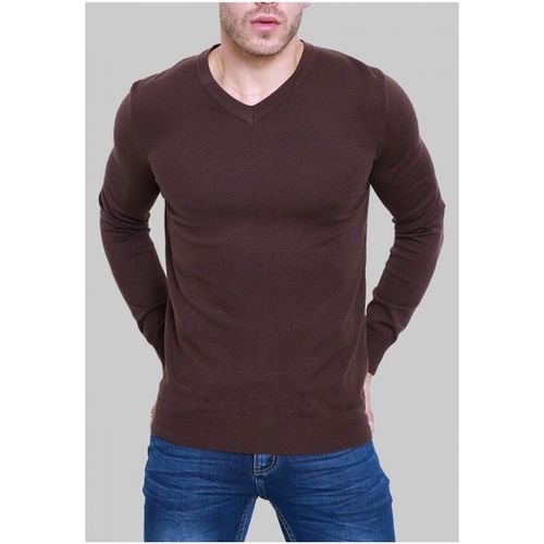 Pull Kebello Pull V H, Marron - Kebello - Modalova