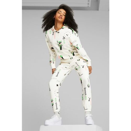 Jogging Classics Printed Womens Sweatpants - Puma Yellow - Modalova