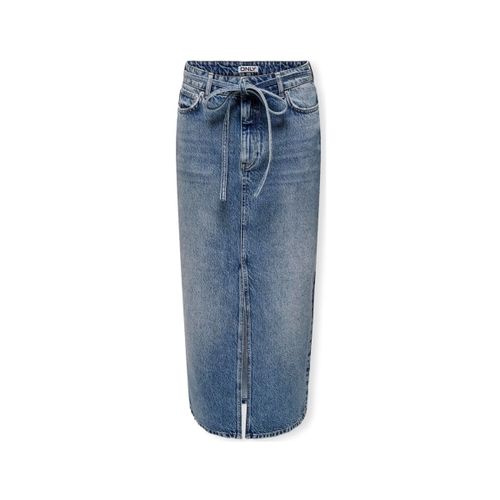 Jupes midi Gianna Belted Skirt - Medium Blue Denim - Only - Modalova
