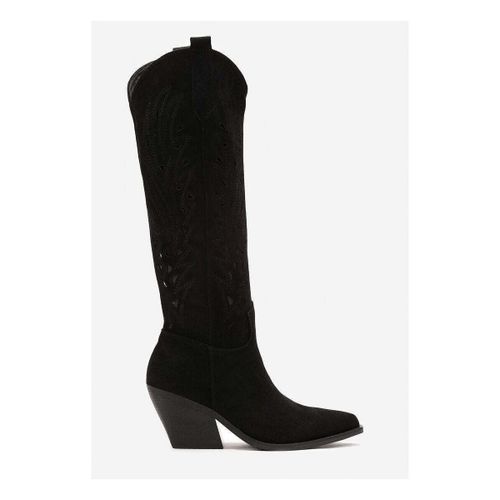 Bottes Bottes Cowboy Style Santiags ajourée, Noir - Vera Collection - Modalova