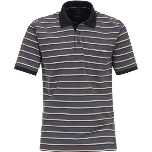 T-shirt Casamoda Polo rayé bleu - Casamoda - Modalova