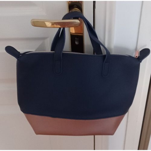 Sac à main Sac à main bleu marine et mordoré - Sans marque - Modalova