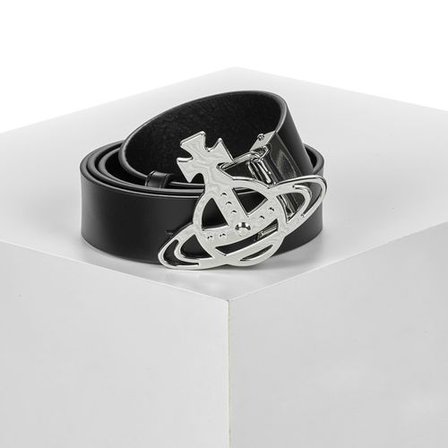 Ceinture LINE ORB BUCKLE BELT/SILVER - Vivienne Westwood - Modalova