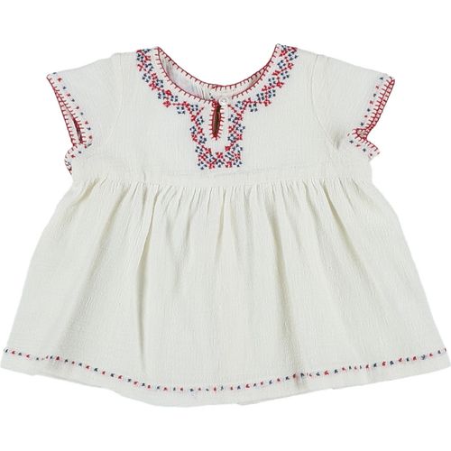 Blouses Blouse coton gaufré brodée main - Bonpoint - Modalova