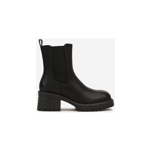Bottines Bottines Chelsea noir à talons carré - Vera Collection - Modalova