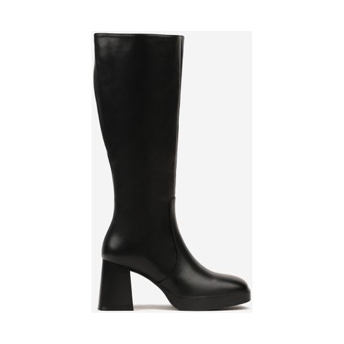 Bottes Bottes Noires à talons épais et Plateforme - Vera Collection - Modalova