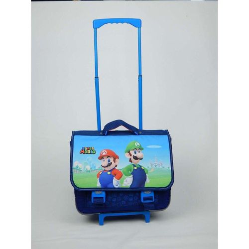 Cartable Cartable 2 soufflets à roulettes - Super Mario - Modalova