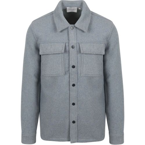 Polaire Surchemise en Laine Mélangée Bleue - Suitable - Modalova
