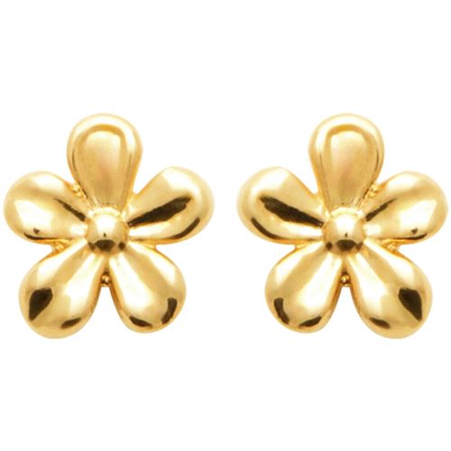 Boucles oreilles Boucles d'oreilles Fleur en plaqué or - Brillaxis - Modalova