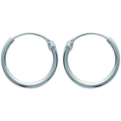 Boucles oreilles Créoles argent 14mm - Brillaxis - Modalova