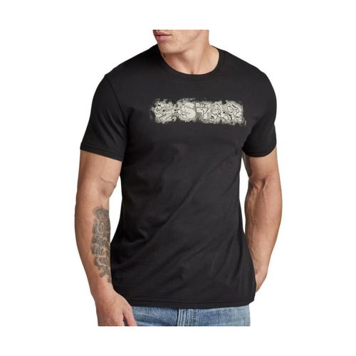T-shirt G-Star Raw Distressed Logo - G-Star Raw - Modalova