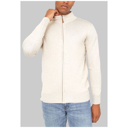 Pull Pull cardigan zip H, Beige - Kebello - Modalova