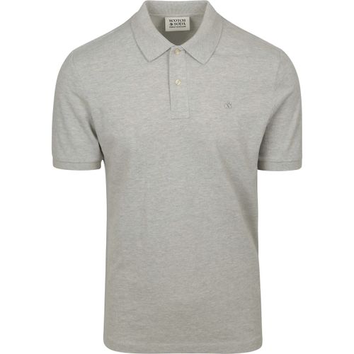 T-shirt Core Piqué Polo Gris - Scotch & Soda - Modalova