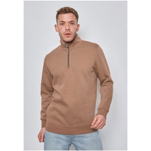 Pull Pull Col Zippé H, Beige - Kebello - Modalova