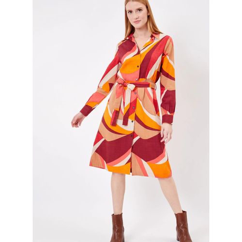 Robe courte Robe chemise en Coton Imprimée KANNI - La Fiancee Du Mekong - Modalova