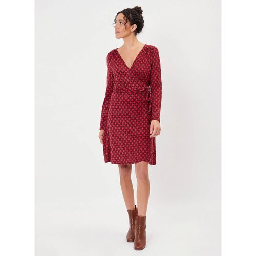 Robe courte Robe portefeuille imprimée maille jersey BALINA - La Fiancee Du Mekong - Modalova