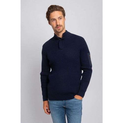 Sweatshirts Mou Pull Demi-Zip Bleu Foncé - Suitable - Modalova